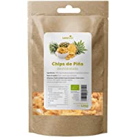 Piña deshidratada ecológica 125gr Carefood | 100% natural BIO sin azúcar añadidos | Chips de piña - snack natural y sano…